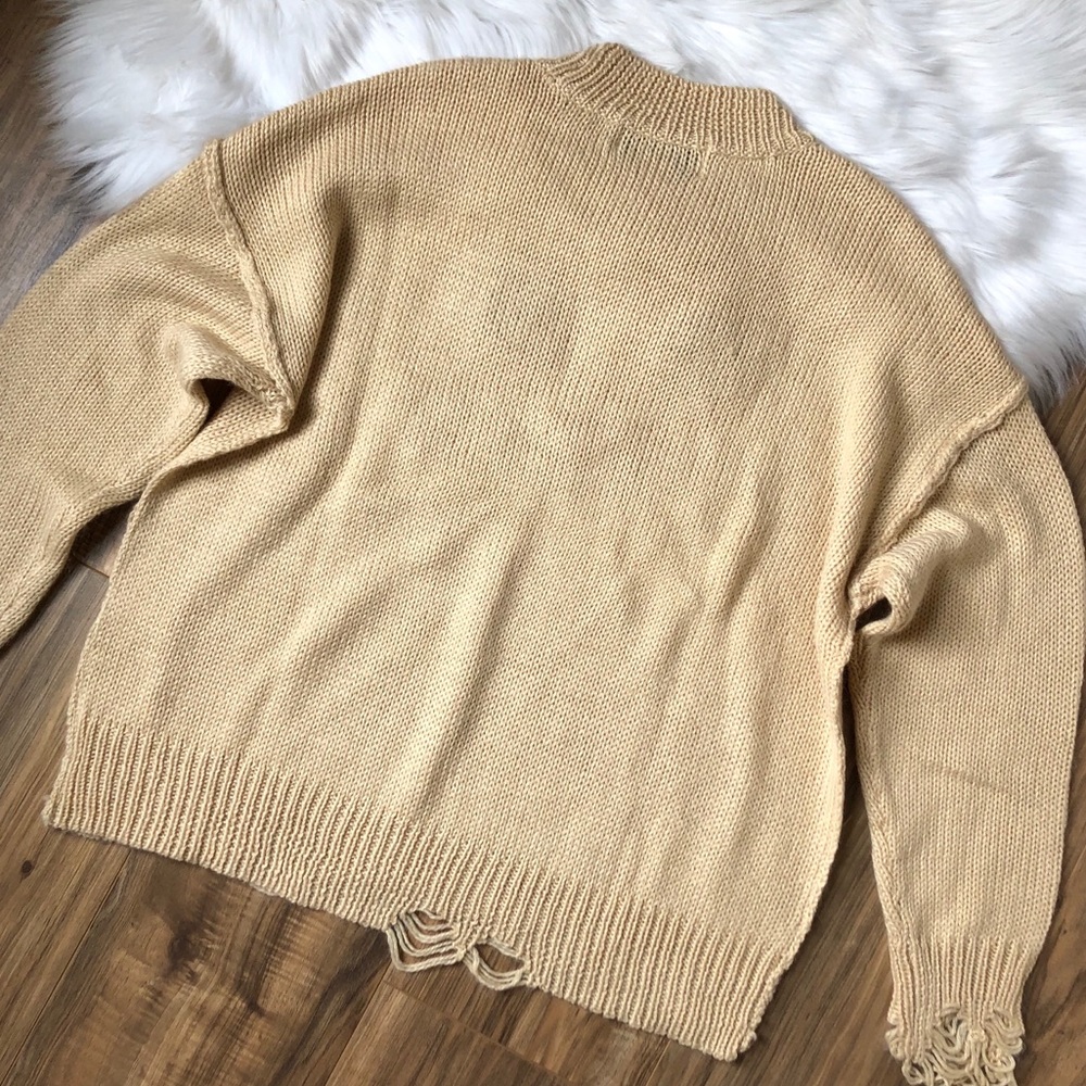 •SOLD• Wildfox Whiskers Distressed Cat Sweater - Picture 7 of 7